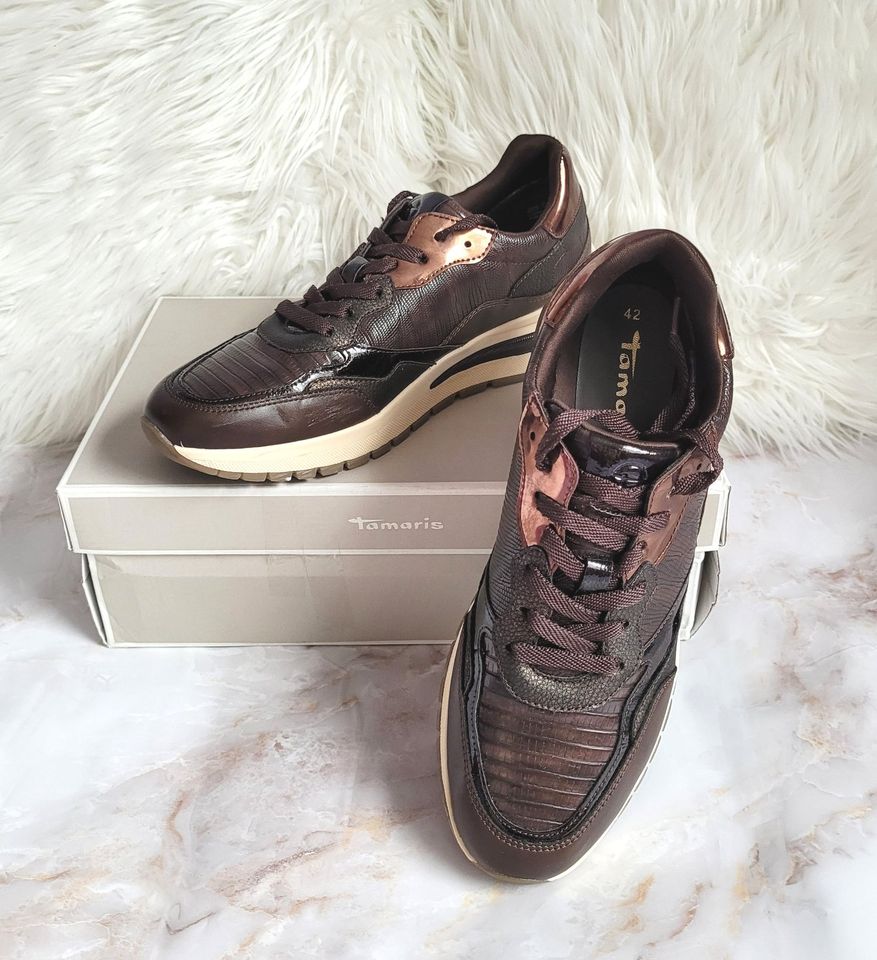 Sneaker Braun Bronze Creme Tamaris Gr. 42 in Nordrhein-Westfalen - Neuss |  eBay Kleinanzeigen ist jetzt Kleinanzeigen