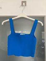 ozeanblaues sommerliches Crop Top Amisu | hellblau, tiefblau Stuttgart - Sillenbuch Vorschau