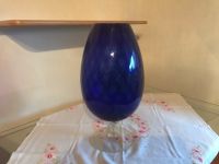 Blaue Blumenvase Blumen Vase Glas Hessen - Ehringshausen Vorschau