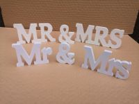 Mr und Mrs Hochzeit deko Schild weiß Holz Brandenburg - Frankfurt (Oder) Vorschau