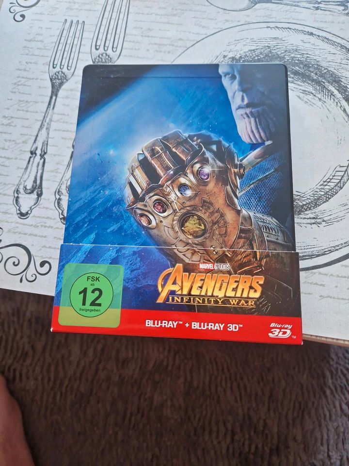 Marvel steelbook Avengers infinity war 3d blu ray in Bottrop