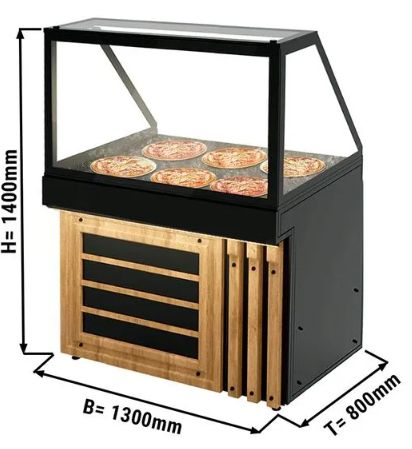 Serie Jacob| Warmhaltevitrine mit beheizter Platte| 1,3m - 1,8m| Die günstigsten auf dem Markt!| Hochwertige Qualität ! in Hamburg