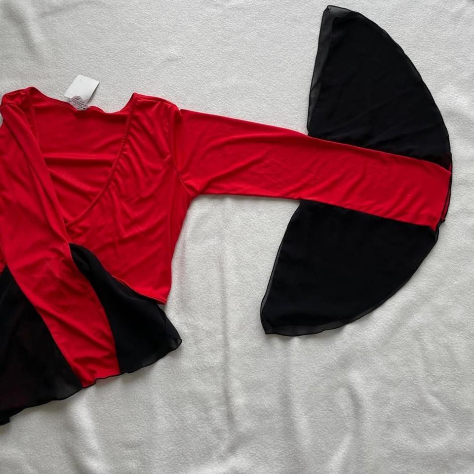 Flamenco Tanz Bolero Wickeljacke Fasching rot / schwarz Gr. 36 in Lauf a.d. Pegnitz