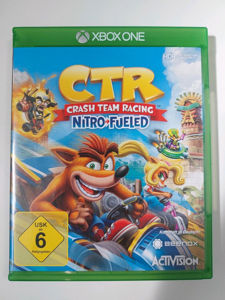 Xbox one Spiel Crash Team Racing Nitro-Fueled wie neu in Vögelsen