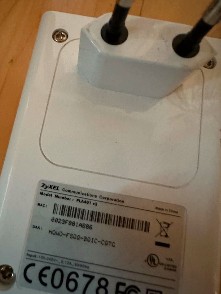 ⭐  ZyXEL PLA-401 v2 Powerline Adapter ⭐ in Schleching