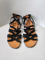 And & other Stories Sandalen Leder Römersandalen schwarz Vintage Baden-Württemberg - Ettlingen Vorschau