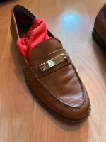 Ralph Lauren Slipper 7b Größe 37 braun Cognac Gold Schleswig-Holstein - Harrislee Vorschau