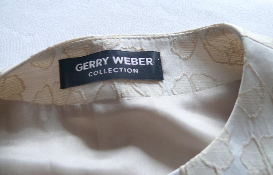 Jacke Blazer Kurzblazer festlich Gerry Weber Gr. 42 beige in Burghaun