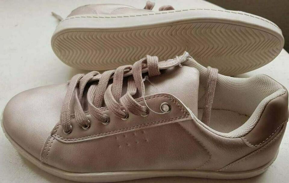Schicke gold rosa Schuhe Halbschuhe Schnurschuhe Gr.39 OVP. Neu in Berlin