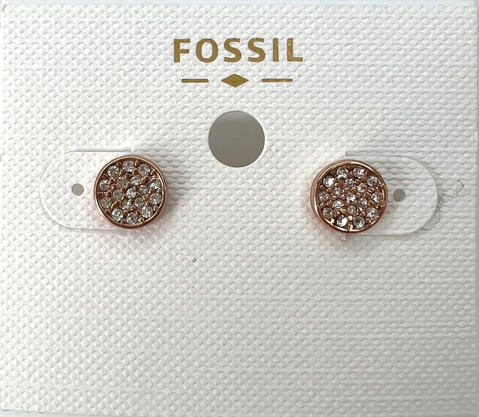 Fossil Damen Ohrstecker Ohrringe Silber Rose Roségold Gold NEU in Reiskirchen