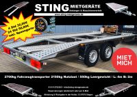 Autotransporter MIETEN/LEIHEN 2700kg Anhänger mit Winde & Gurte Nordrhein-Westfalen - Siegen Vorschau