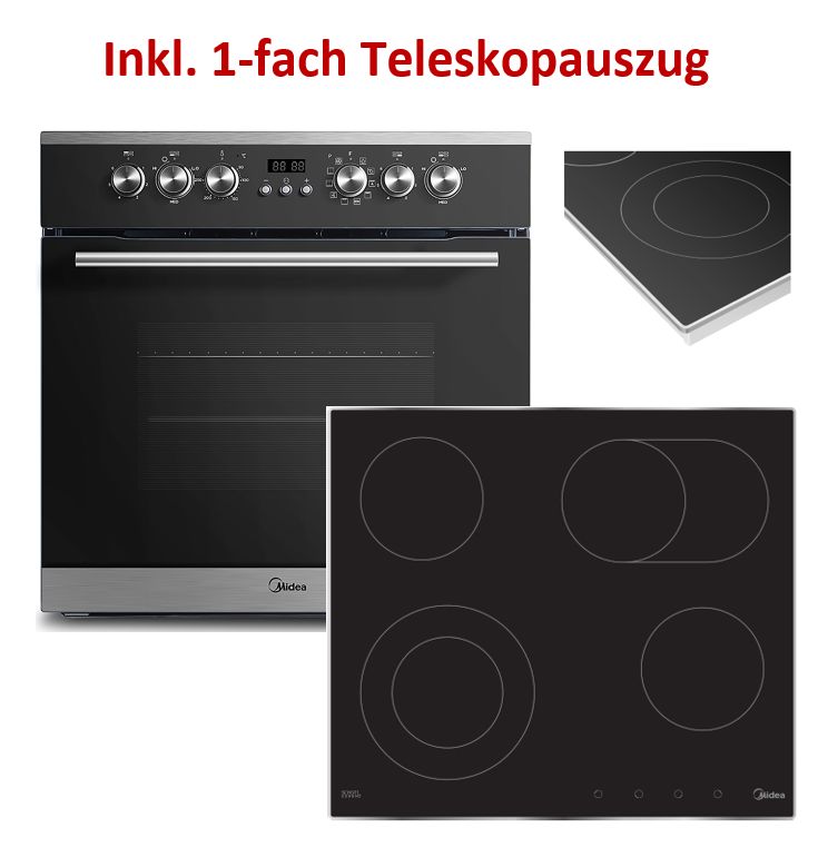 Midea ESK 2875 BL Herdset mit 1-fach Teleskopauszug  EEK:A in Simmern