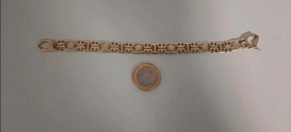 Gold Armband 14 K Armkette filigrane Königskette 585 einzigartig in Oberhausen