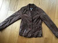 Lederjacke Echtleder braun 36/38 Vintage Baden-Württemberg - Brühl Vorschau