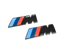 2x Original BMW M Kotflügel Emblem Schwarz Glanz 55x20 51145A4B37 Nordrhein-Westfalen - Lüdenscheid Vorschau