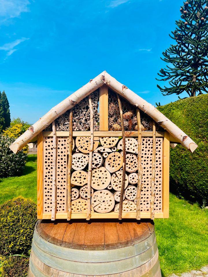 DARLUX Holz Insektenhotel XXL Wildbienen beidseitig in Dresden