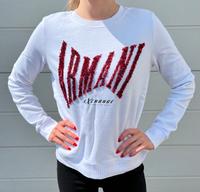 Armani Exchange Sweatshirt Pailetten Nordrhein-Westfalen - Olpe Vorschau