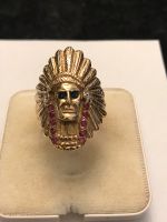 Gold Ring Indianer Diamanten Rubine Saphire 585 14k schön Berlin - Steglitz Vorschau