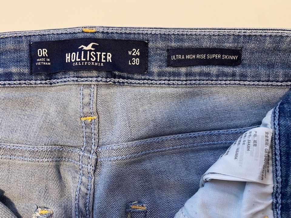 Hollister Skinny Jeans - W 23 / 24 / 25 - guter Zustand in Kleinmachnow