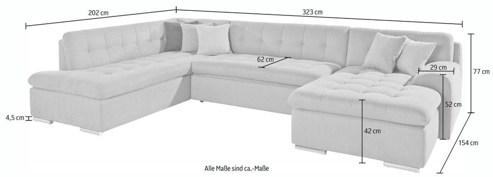 Wohnlandschaft, Eckcouch, Polsterecke, Ecksofa, Bett in Saalfeld (Saale)