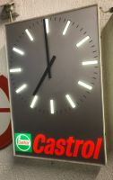Castrol Uhr mit Beleuchtung - Leuchtreklame Werbung Baden-Württemberg - Bischweier Vorschau