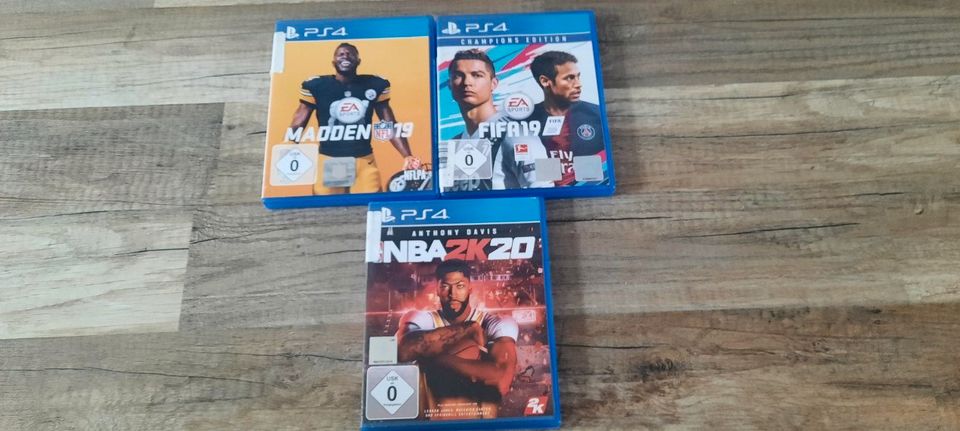 PS4 Spiele NBA2K20 Madden19 in Essen