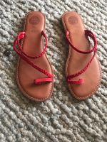 Gios Eppo Flipflops Sandalen Leder 40 rot beige Baden-Württemberg - Heidelberg Vorschau