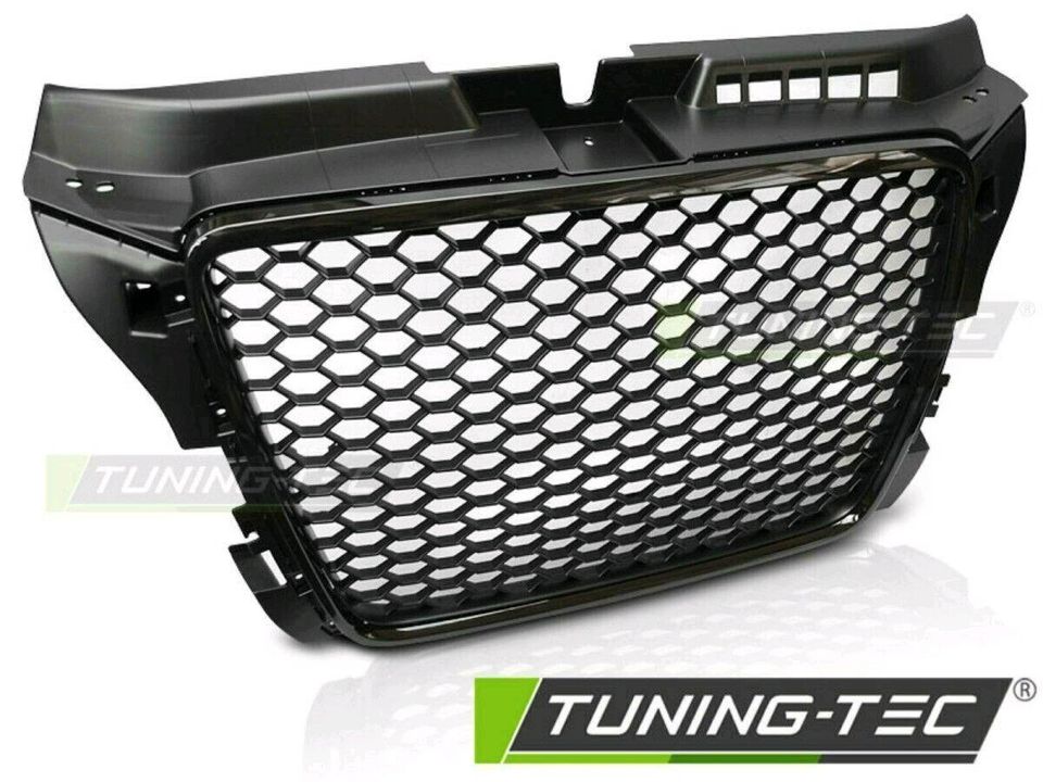 Sportgrill Kühlergrill schwarz glänzend für Audi A3 BJ 08-12 in Calden