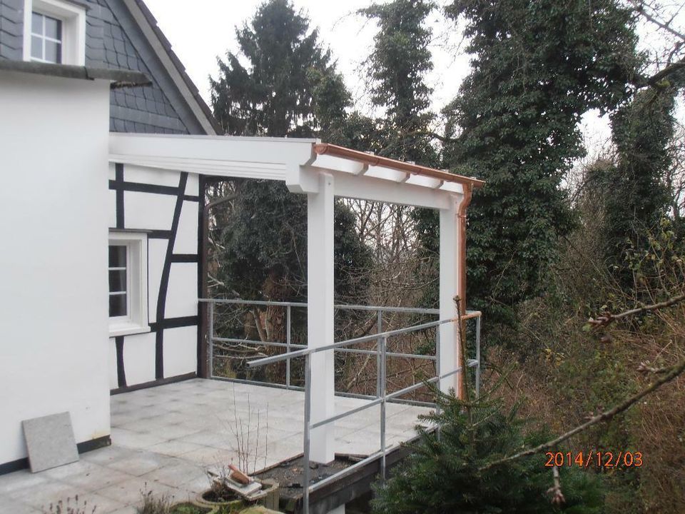 Terrassenüberdachung oder Carport aus Holz mit Montage 7 x 3 m in Bergisch Gladbach