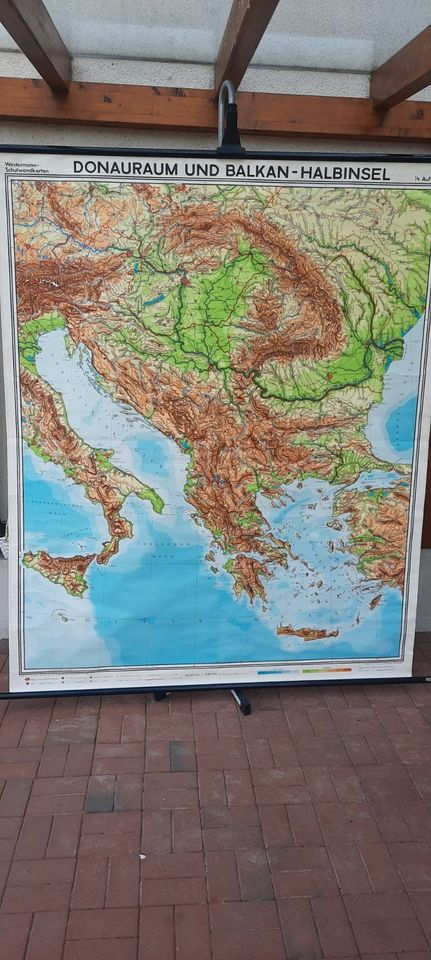 Schulwandkarte Donauraum Balkan Kroatien Adria in Georgsmarienhütte