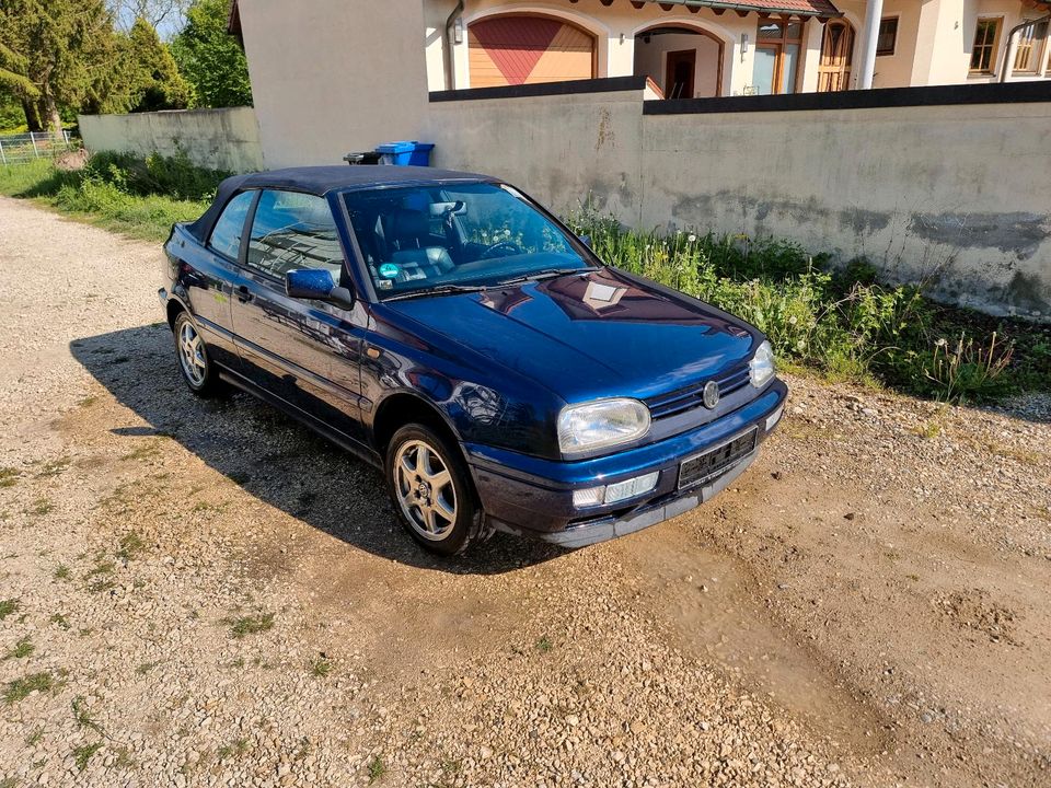 VW Volkswagen Golf 3 III Cabrio Vollleder 1.8L 90PS in Niederschönenfeld