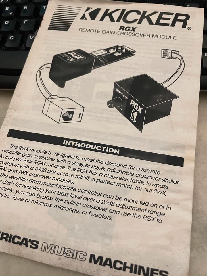 Kicker ZR Endstufen USA Module RGX PBM AEE ARG MMDP in Welver