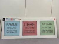 Designfabrik Bilder 3er SET aus Glas Famile Liebe Zuhause 30x90cm Baden-Württemberg - Bad Krozingen Vorschau