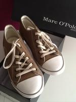 Marc O’Polo Sneaker Gr. 37/37,5 echtes Leder hellbraun taupe Harburg - Hamburg Neugraben Vorschau