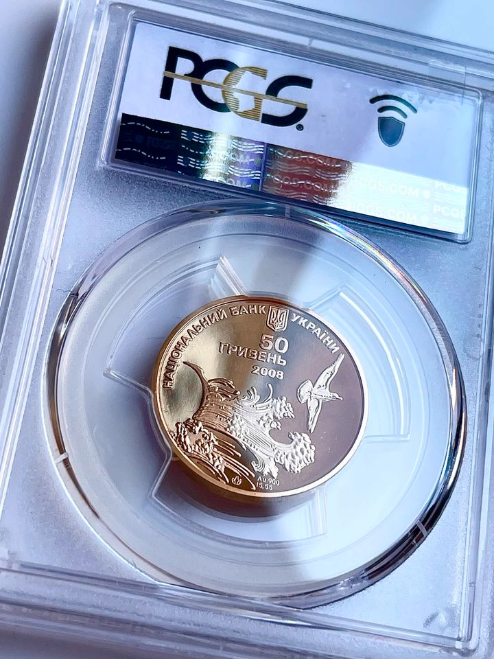 Goldmünze 50 Hryven – 2008 – Ukraine – Schwalbennest – Gold PCGS in Wiesbaden