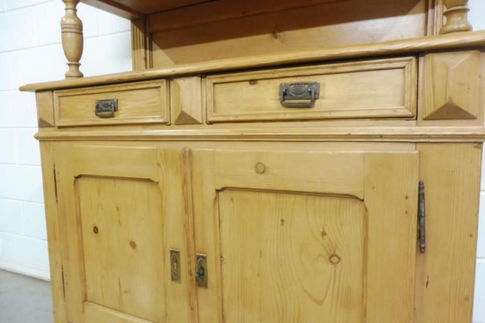 Antiker Buffetschrank Küchenschrank Vitrine Weichholz um 1880 in Nordhorn