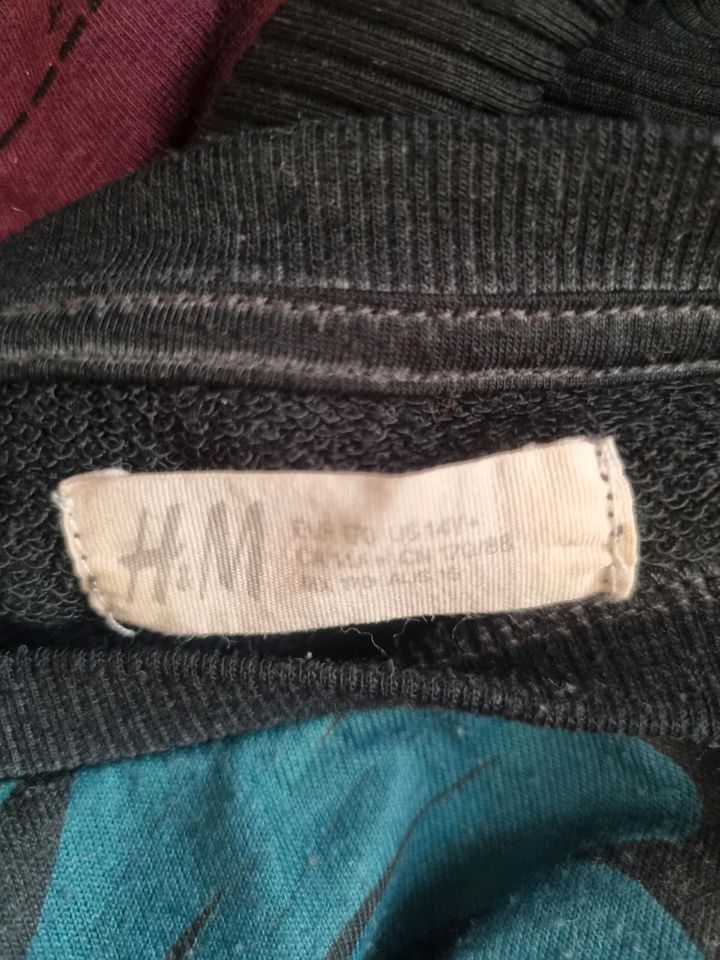 H&M Sweatshirt/Pullover/Langarmshirt schwarz Gr. 170 in Waltenhofen