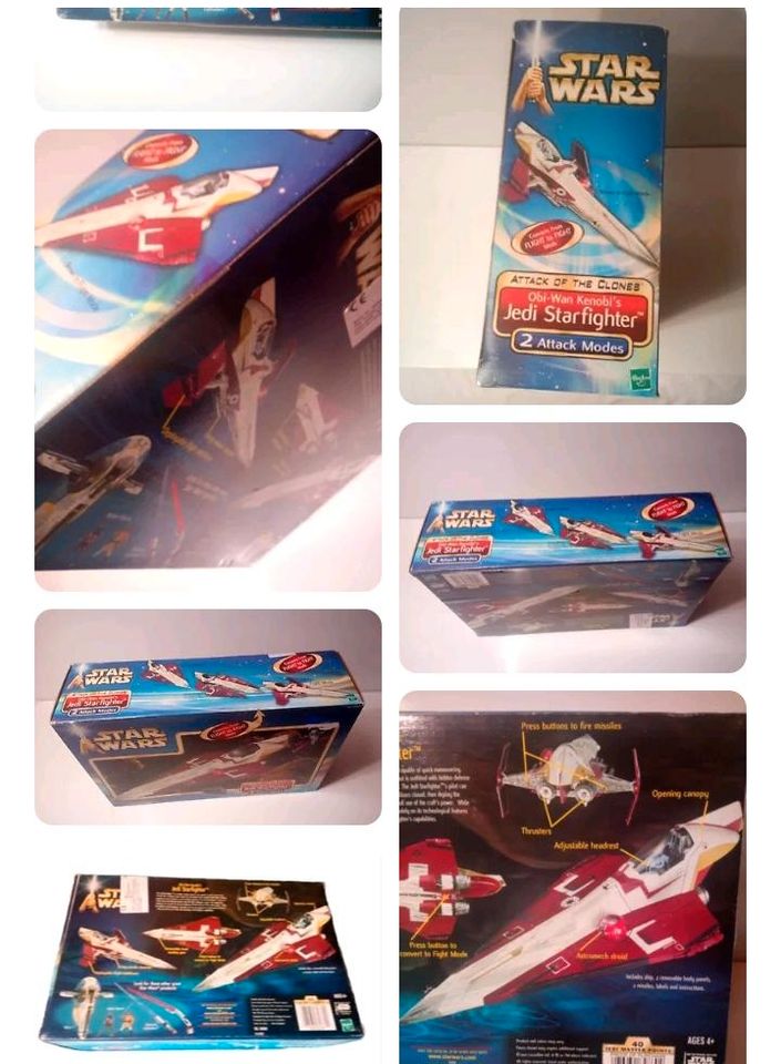 ⭐️ Star Wars Vintage NEU/OVP MISB Obi Wan Kenobi Jedi Starfighter in Oberursel (Taunus)