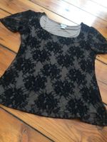 H&M Bluse Top Shirt Oberteil schwarz spitze Spitzenshirt Berlin - Mitte Vorschau