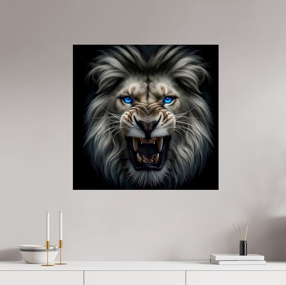 Löwe Lion König Kunst Druck Pop Art Digital Natur Tiere Foto in Hannover