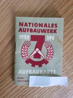 Heftchen geleistete Stunden nat. Aufbauwerk DDR Thüringen - Zeulenroda Vorschau