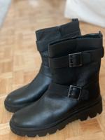 Gabor Biker Boots, schwarz Leder, Größe 40 (6,5) Neu! Hessen - Taunusstein Vorschau