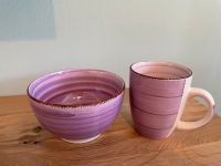 Frühstücks Geschirr Set Schüssel/ Müslischale/ Bowl & Tasse pink Nordrhein-Westfalen - Dinslaken Vorschau