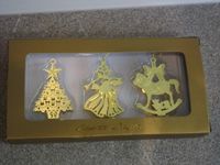 3D-Weihnachtsdeko zum Hängen gold filigran Metall Engel Flensburg - Mürwik Vorschau