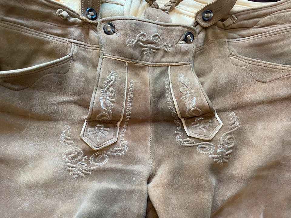 Lederhose Trachtenlederhose Kniebundhose Hirschlederhose 5XL Träg in Murnau am Staffelsee