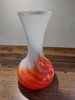 Vintage Pop Art Vase Opaline Florence Flamme orangeweiß Glas groß Brandenburg - Oberkrämer Vorschau