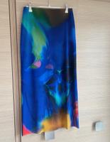 Zara - eleganter blauer/bunter Rock Midi Sommer Bayern - Gauting Vorschau