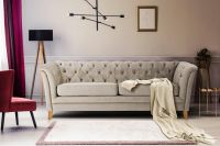 Newport 3er Sofa Couch Knopfheftung Taupe UVP 759 € - 3905 Nordrhein-Westfalen - Bad Driburg Vorschau