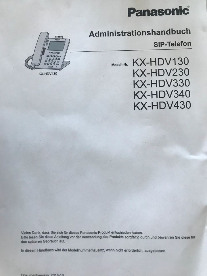 3 x Panasonic  IP-Telefon KX-HDV230- wie neu- NP je 198€ in Koblenz