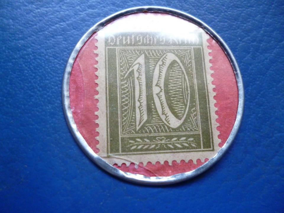10 Pfg.-Wertmarke Firma E.L.Kempe & Co. Aktiengesellschaft Oppach in Ilmtal-Weinstraße